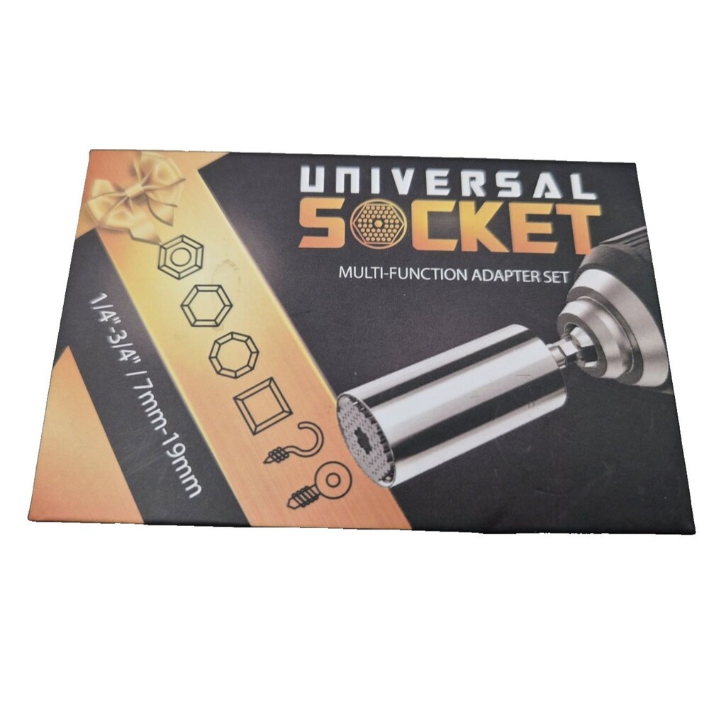 RAK Universal Socket Grip Wrench Set 7-19mm 1/4"-3/4" Power Drill Adapter Tool